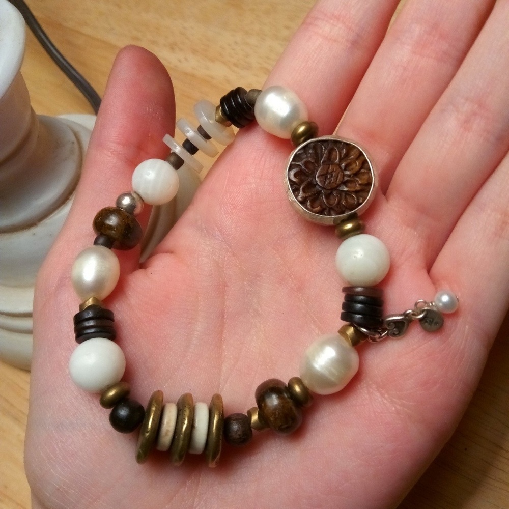 Sterling silver Silpada stretch bracelet